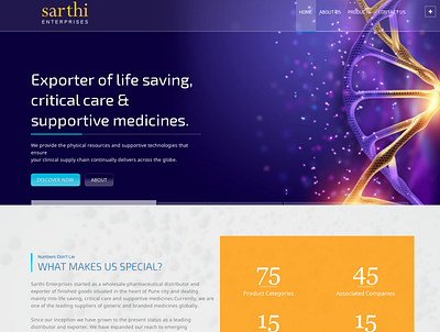 Sarthi Lifecare editing graphic design webdesign wordpress