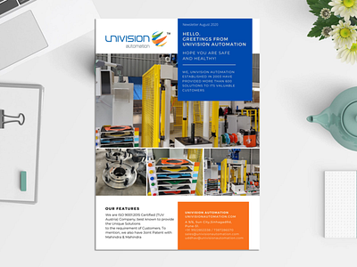 Univision Automation Newsletter branding design editing