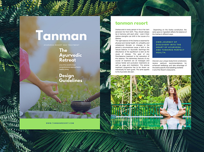 TanMan Resort E Brochure design