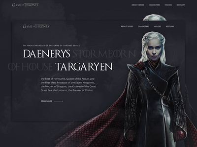 Daenerys Targaryen | Web screen/page