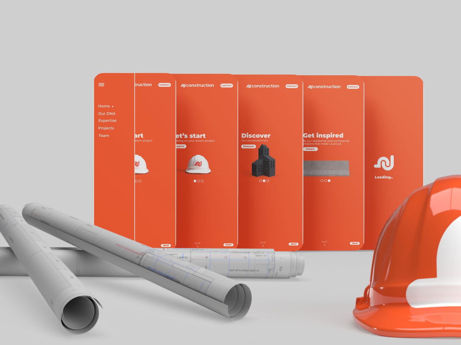 NJ CONSTRUCTION by felay on Dribbble
