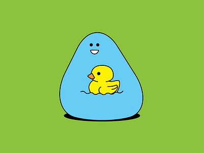 Drop Animation 2d 2d animation 2d character 2danimation animation character character animation characterdesign drop duck ecologic ecological ecology illustration leaf nature water world