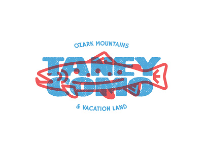 Taneycomo River brand fish lake mountain outdoors ozarks retro river shirt trout tshirt vacation