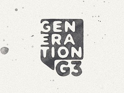 Generation G3 brand debut identity logo text