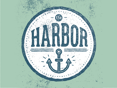 The Harbor anchor badge brand icon identity logo