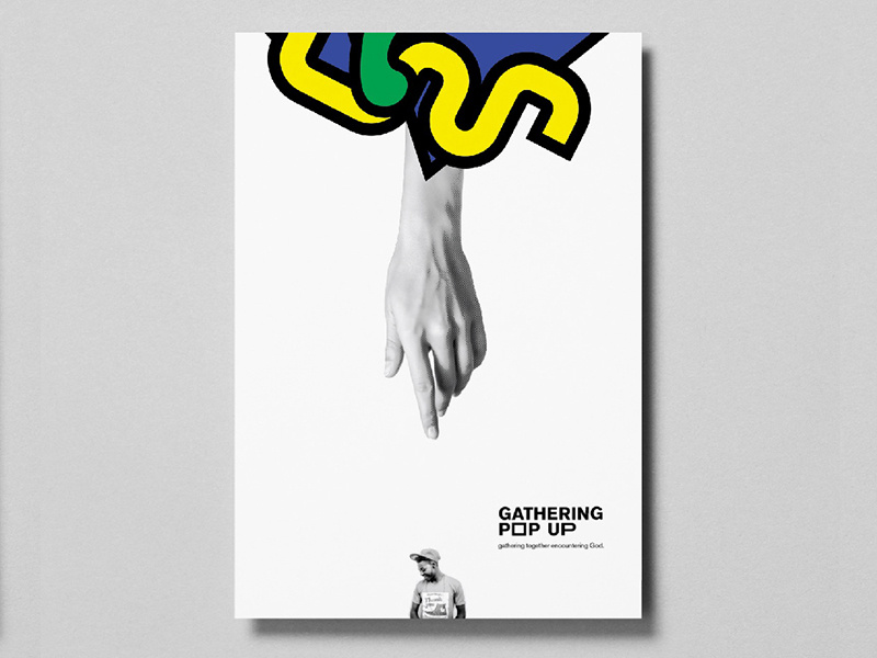 Gathering Pop Up brand identity branding swiss design ministry youth
