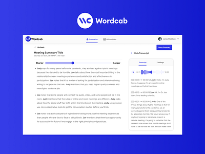 Wordcab - Product Design app design product design ui ux