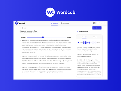 Wordcab - Product Design