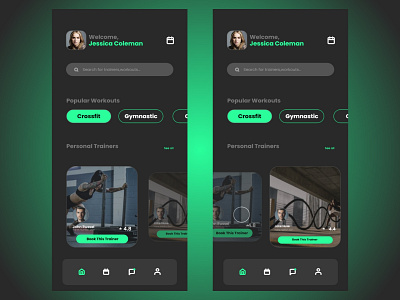 Fitness App graphic design