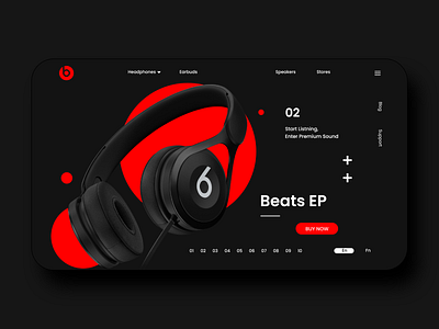 Beats Website Concept