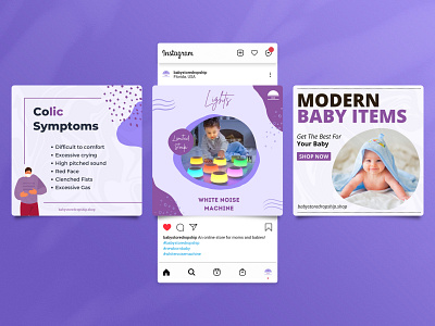 Baby Store Dropship - Social Media Template Design