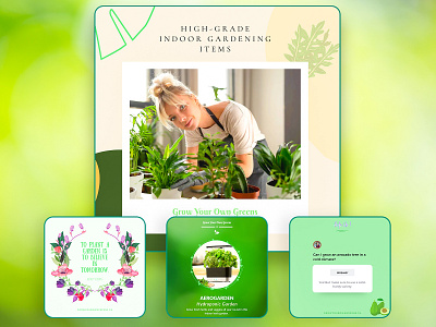 Grow Your Own Greens - Social Media Template Design agency banner colorful design design inspiration facebook illustration logo post smm socialmedia twitter vector