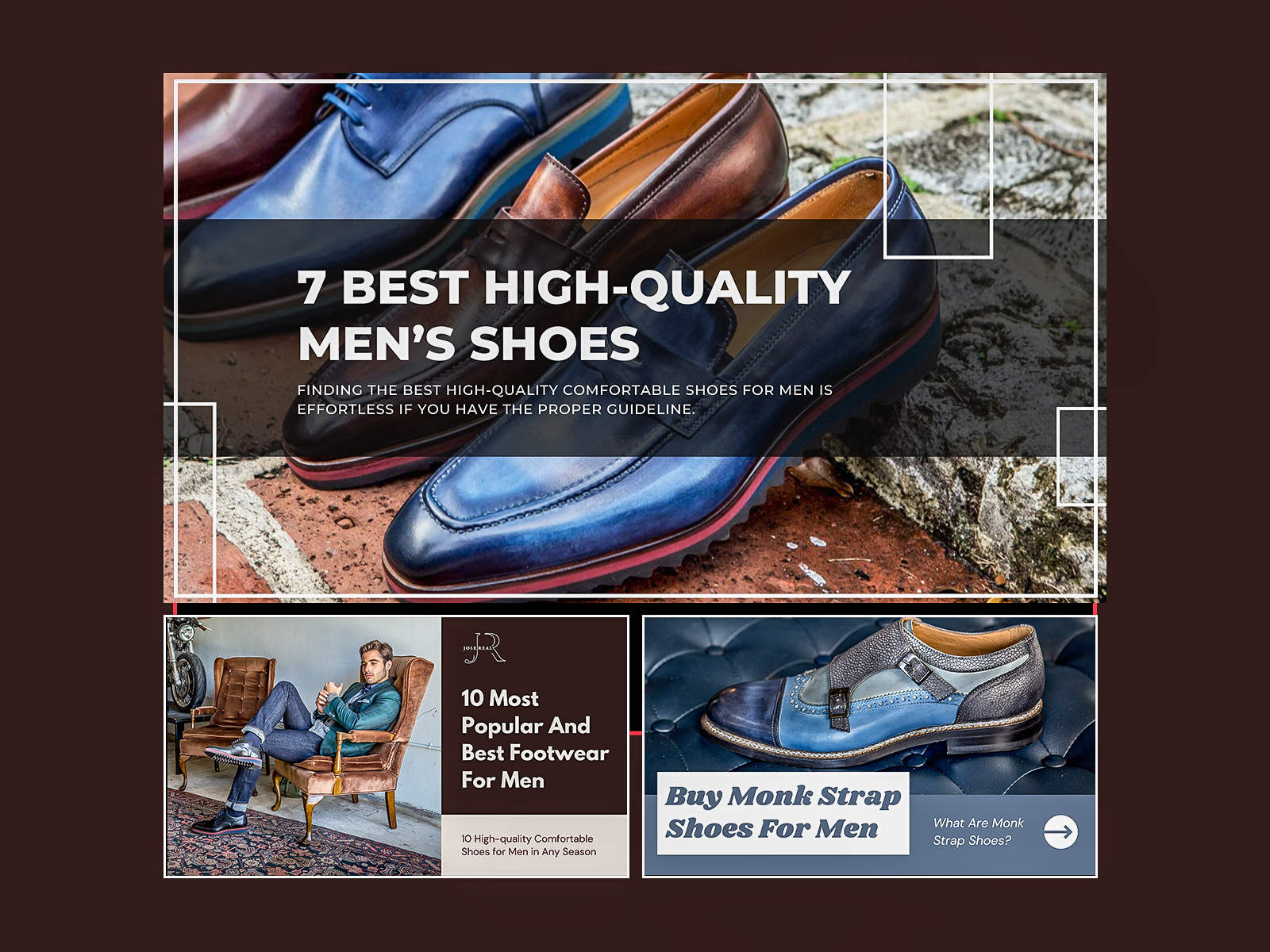 Jose Real Shoes - Modern Blog Image Design by Amit Biswas for Freelancers  HUB on Dribbble