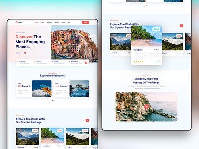 Travelo design travel ui websitedesign