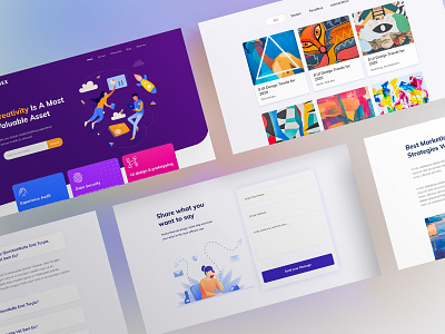 Landing Page 2.0 colorful css design graphic design html illustration landingpage landingpagedesign minimal ux
