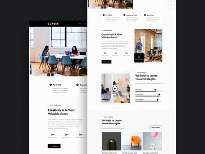 Coagex Multipurpose Theme branding design illustration landingpage logo typography ui ux vector webdesign