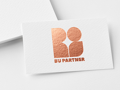 BU PARTNER Logo branding card creative design illustration logo