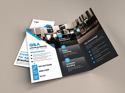 Trifold brochure Design A4 size