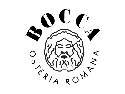 Bocca Osteria Romana branding food italian logo restaurant