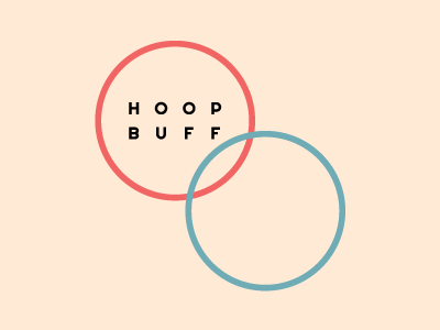 Hoop Buff branding geometric identity logo vector