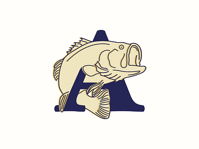 Alexander Fishing Club icon illustration logo sports