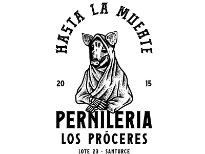 Pernileria T-shirt food illustration lockup tshirt design