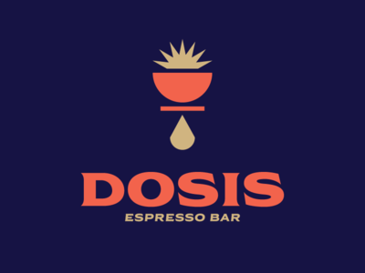 Dosis Espresso Bar brand brand and identity coffee coffee shop food and drink illustration logo