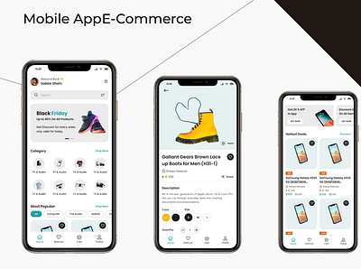 Mobile App E-commerce design ecommerce ui ux