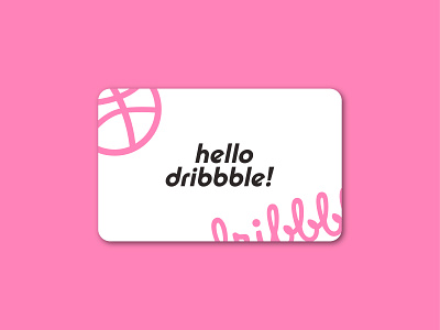 Hello dribbble! design graphic design illustration logo