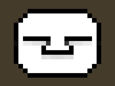 Totem Head face illustration pixel art