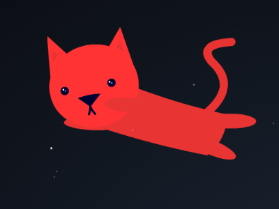 Space Cat animation cat css cute easeljs front end javascript js kitty space vector
