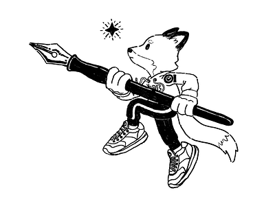 Fox Character Design character design drawing fantasy art illustration ink drawing