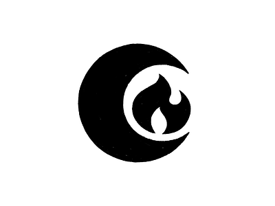 The Night Flare branding hand drawn icon identity design logo procreate
