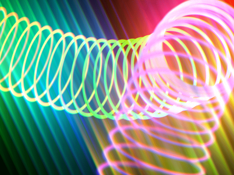 Rainbow Slinky 3d animation blender colors cycles gif mograph rainbow slinky spiral