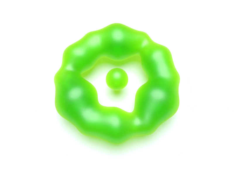Magnetic Lime Jelly blender cycles jelly lime metaballs translucent volumetric