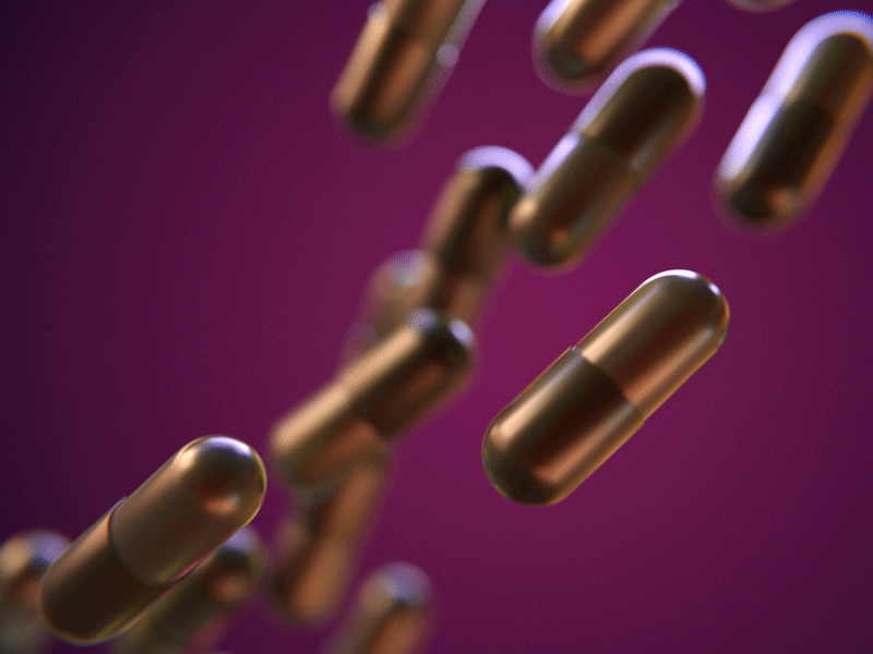 Chocolate Pills 3d animation blender brown chocolate cycles gif medication mograph pills purple royal
