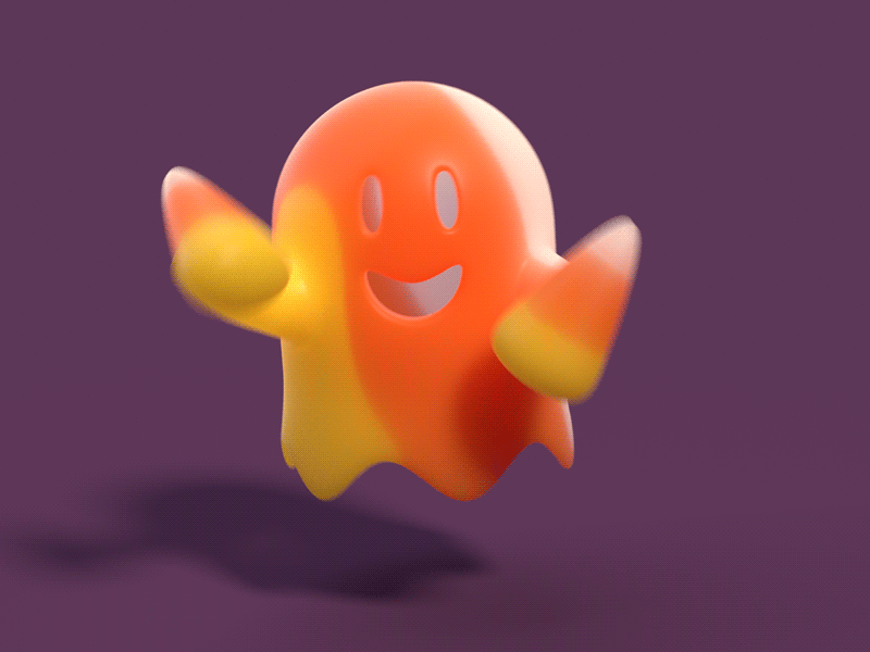 Ghost Wins At Candy Corn by Admiral Potato on Dribbble