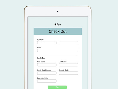 Check Out Form app check out checkout checkout form dailyui figma tablet ui ui design