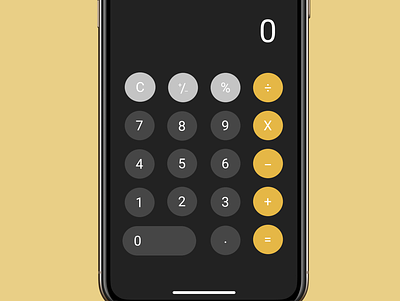 Apple Calculator app calculator dailyui design figma ui ui design user interface