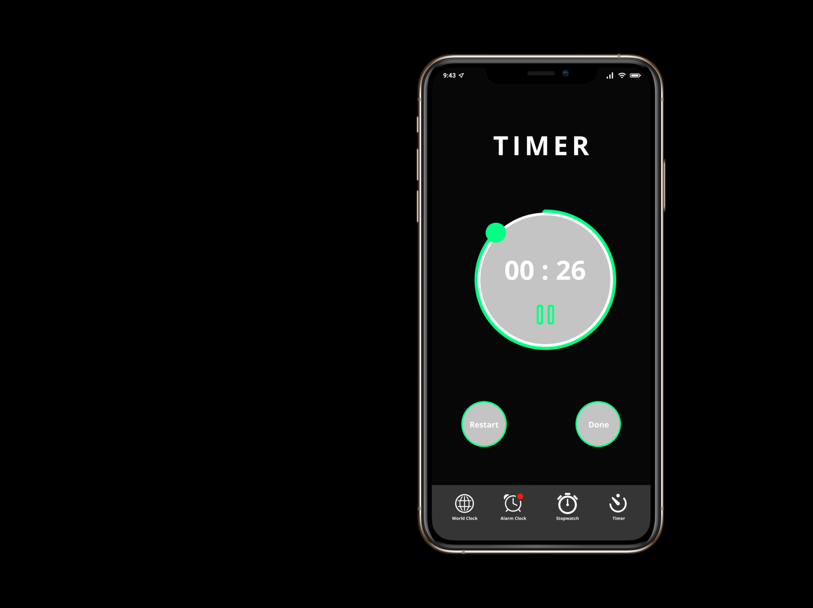 Countdown Timer App by Ashley R. on Dribbble