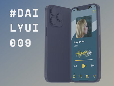 Daily UI 009: Music Player a11y accessible adele design design challenge figma inspo music music player song ui