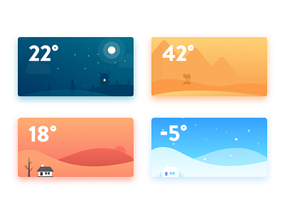 Four Seasons illustration weather
