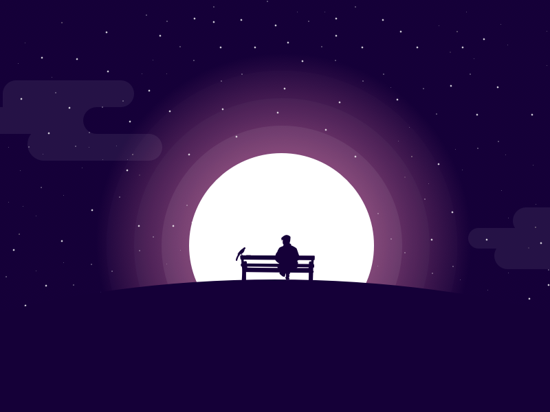 Enjoy the quiet night a by Gale P🚣 on Dribbble
