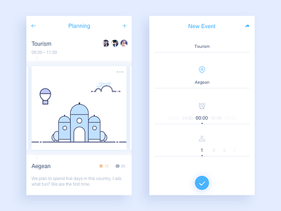 Planning app chat data icon messages rankings sketch ui