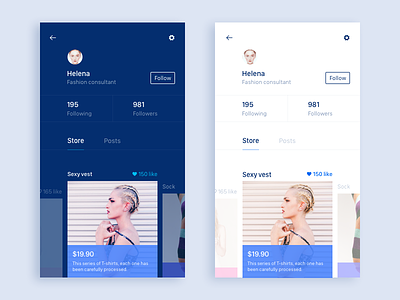 Store app，shopping ios posts sketch store ui