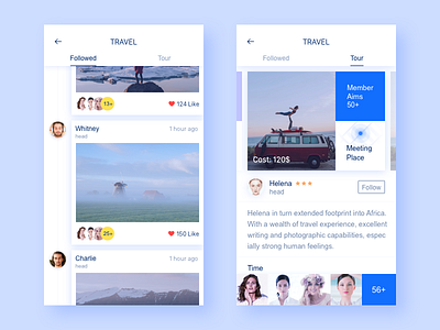 Travel／Moment app calendar icon messages moments sketch travel ui