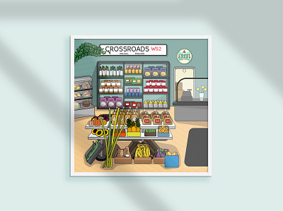 Crossroads Illustration graphic design illustration illustrator local business marketing procreate small business