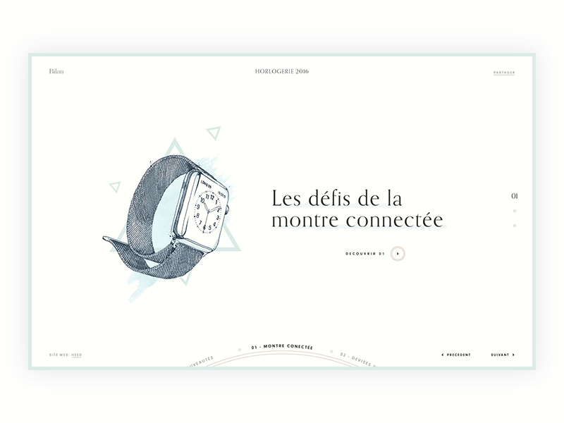 Horlogerie 2016 - A Wonderful Interactive Experience clean experience heed interactive landing luxury minimal simple ux watches web website