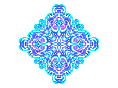 Blue christmas decor, snowflake design