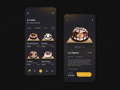 App Shot | Specialized app for a Cake Shop